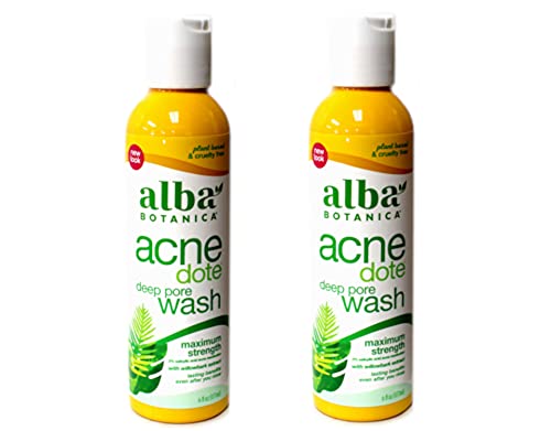 Alba Botanica Acne Treatment Kit - Prevents Breakouts, 100% Vegetarian, 2 Pack - 6oz Each