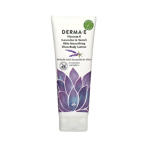 Derma E Body Lotion - Hydrating Vitamin E & Shea Butter, Lavender & Neroli Scent - 8oz