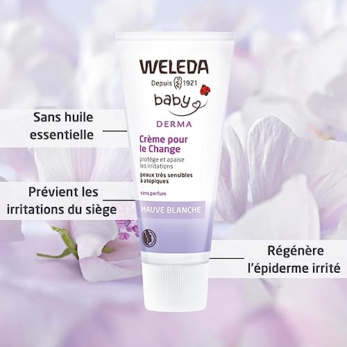 Weleda Baby Diaper Cream - Fragrance-Free Protection with White Mallow & Coconut Oils - 1.7oz