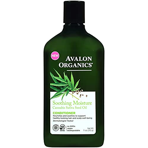 Avalon Organics Conditioner - Nourishing Formula with Cannabis Sativa Seed Oil, 11 oz