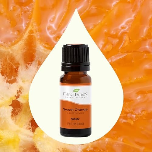 Plant Therapy Sweet Orange Essential Oil - Energizing Aroma, Natural Antioxidants - 10 mL