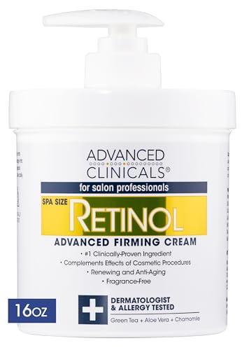 Advanced Clinicals Retinol Body Lotion - Anti-Aging, Hydrating Formula for All Skin Types - 16oz