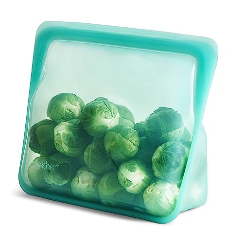 Stasher Reusable Silicone Storage Bags - Leakproof, BPA-Free, Dishwasher Safe - Mega & Mid Sizes