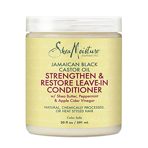 SheaMoisture Leave-In Conditioner - Softens & Detangles, Nourishing Jamaican Black Castor Oil - 20oz