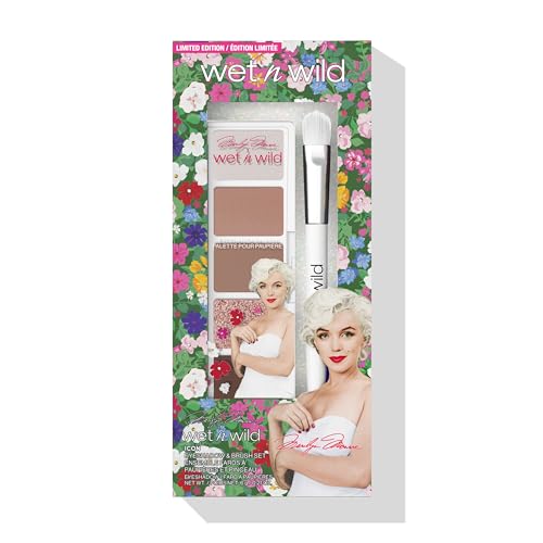 wet n wild Marilyn Monroe Icon Eyeshadow Set - Buttery Soft, Cruelty-Free, Includes Brush