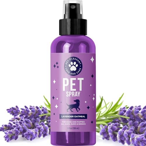 Lavender Oil Dog Deodorizing Spray - Freshens & Calms, Cruelty-Free Formula - 8oz