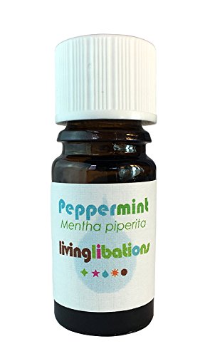 Living Libations Organic Peppermint Essential Oil - Refreshing, Uplifting, Wildcrafted - 5ml