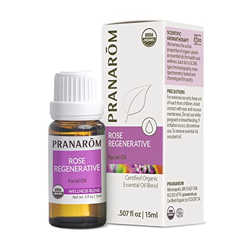 Pranarom Rose Regenerative Facial Essential Oil - 100% Pure, USDA Organic - 5ml