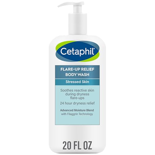 CETAPHIL Body Wash - 24-Hour Dryness Relief, Soothes Sensitive Skin with Colloidal Oatmeal - 20oz