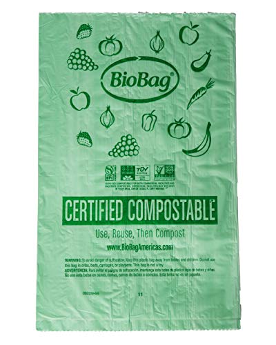 BioBag Compostable Produce Bags - Certified Compostable, GMO-Free, 3200 Bags, 11x17