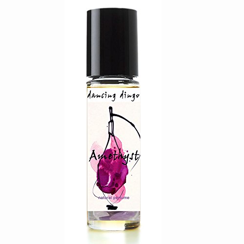 Dancing Dingo Amethyst Quartz Natural Perfume - Vegan Aromatherapy, Long-Lasting Roll-On - 10ml