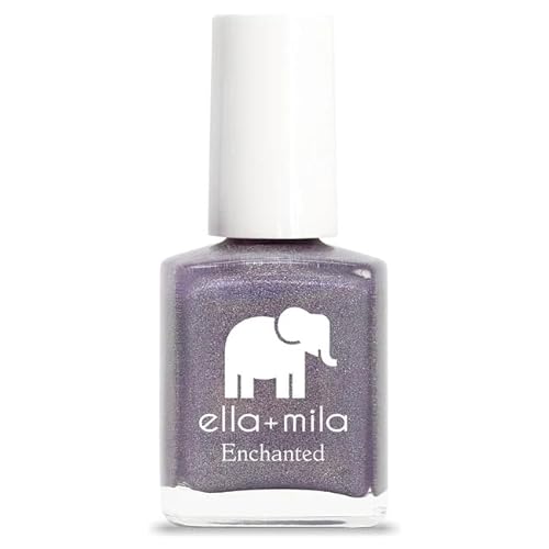 ella+mila Nail Polish - Quick Dry, Long-Lasting, Non-Toxic & Vegan - Violet Skies, 0.45 fl oz