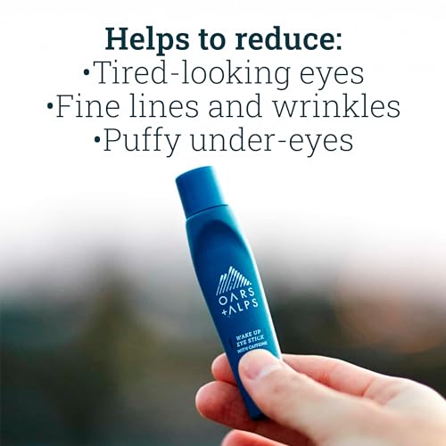 Oars + Alps Wake Up Eye Roller - Reduces Puffiness, Caffeine & Aloe Vera Infused - 0.5 Oz