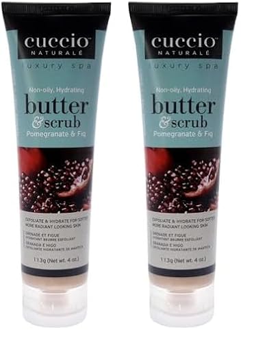 Cuccio Naturale Body Scrub - Exfoliates & Hydrates for Soft, Radiant Skin - Pomegranate & Fig - 4 oz