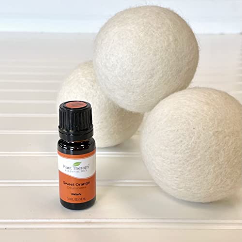 MightyNest Wool Dryer Balls & Essential Oil - Reduces Drying Time, Natural Softener - 10ml