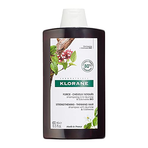 Klorane Strengthening Shampoo - Boosts Hair Thickness, Quinine & B Vitamins - 13.5 fl. oz.