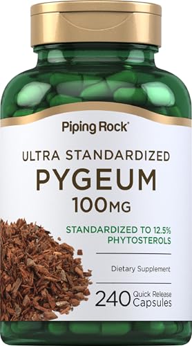 Piping Rock Pygeum Herbal Supplement - Potent Extract, Non-GMO, Gluten Free - 240 Quick Capsules