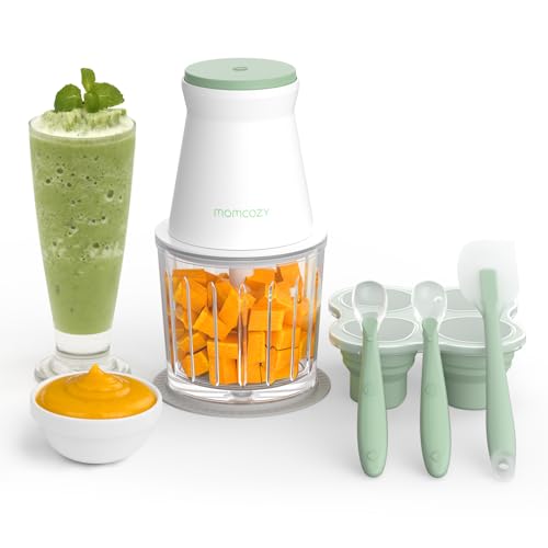 Momcozy Baby Food Maker - Quick 7-Second Purees, BPA-Free, 20oz Capacity, Dishwasher Safe