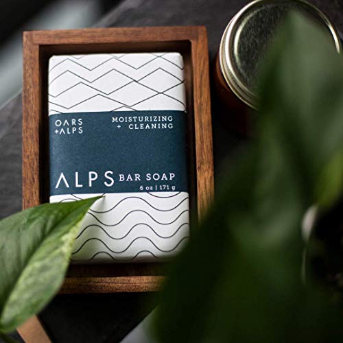 Oars + Alps Men's Bar Soap - Deeply Moisturizing with Shea Butter & Juniper, TSA Approved - 6oz