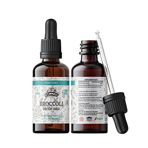 FLORIDA HERBS Organic Broccoli Tincture - Hormone & Preservative Free, Pure Extract - 2oz