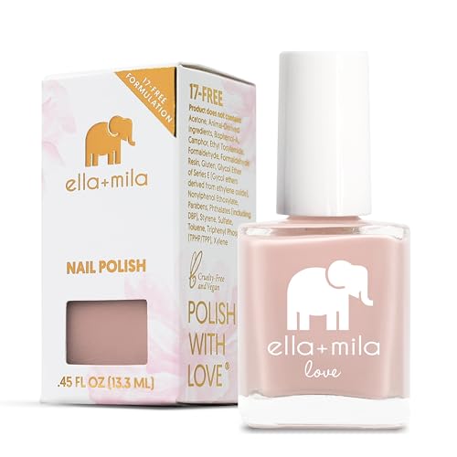 ella+mila Nail Polish - Quick Dry, Chip Resistant, Non-Toxic & Vegan - Pour the Bubbly, 0.45 fl oz