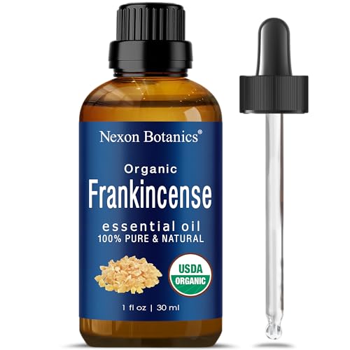 Nexon Botanics Organic Frankincense Essential Oil - Stress Relief, Skin & Hair Benefits - 30ml