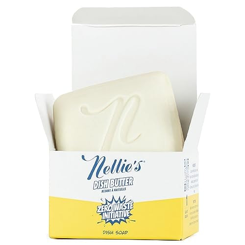 Nellie's Dish Butter Refill - Efficient Semi-Solid Dish Soap, Light Spruce Scent - 1 Pack