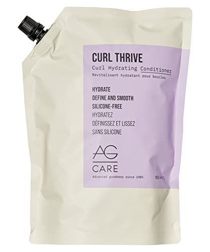 AG Care Curl Thrive Hydrating Conditioner - Revitalizes Curls, Plant-Based Ingredients - 33.8 Fl Oz