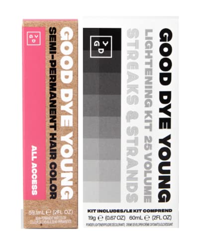 Good Dye Young Neon Purple Hair Dye - Mood-Lifting Essential Oils, UV Protection - 2 oz