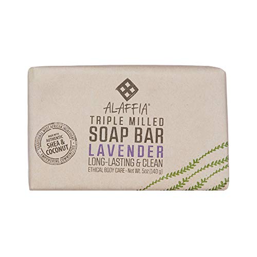 Alaffia Triple Milled Shea Butter Soap - Moisturizing Cleanser with Fair Trade Ingredients - 5oz