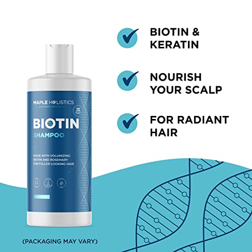Maple Holistics Biotin Hair Care Set - Nourishing for Thicker, Fuller Hair, Vegan & Cruelty-Free