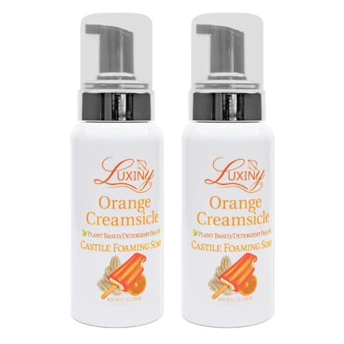 Luxiny Liquid Foaming Hand Soap - Moisturizing Citrus Clean, Vegan, 2 Pack, 8.45 oz.