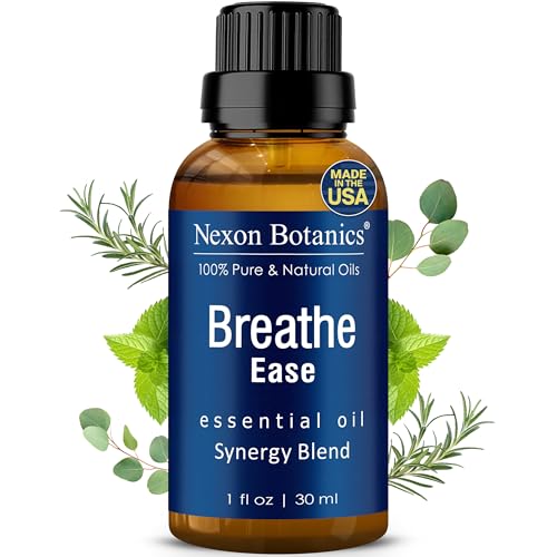 Nexon Botanics Breathe Essential Oil Blend - Clear Airways Relief, Therapeutic Oils - 30ml