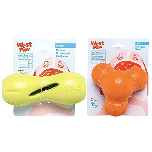 WEST PAW Dog Chew Toys - Interactive Puzzle & Treat Dispenser, Non-toxic, Recyclable - Small