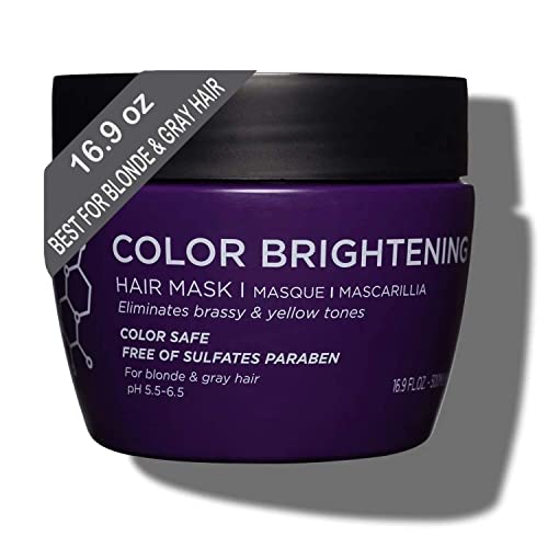 Luseta Purple Hair Mask - Neutralizes Brassiness, Nourishes, Sulfate & Paraben Free - 16.9oz
