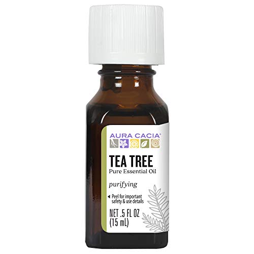 Aura Cacia Tea Tree Essential Oil - Purifying Benefits, GC/MS Tested - 15ml (0.5 fl. oz.)