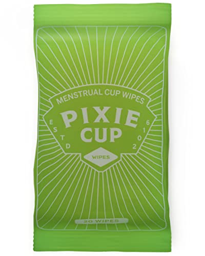 Menstrual Cup Wipes - Gentle, Biodegradable, Flushable Care for Sensitive Skin - 20 Count