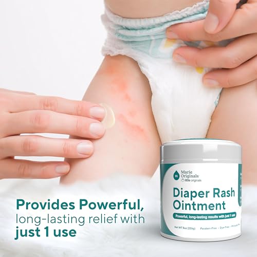 Marie Originals Diaper Rash Ointment - Soothes, Moisturizes, Long-Lasting Barrier - 8 oz