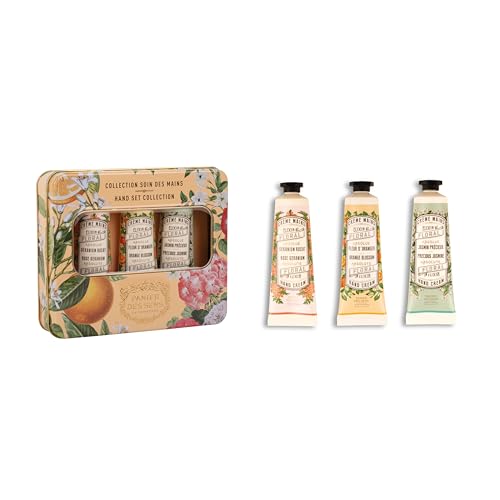 Panier des Sens Mini Hand Cream Set - Nourishing Hydration, 96% Natural - 3 Scents, Travel Size