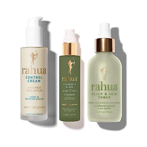 Rahua Hair Care Set - Nourishes Curls & Scalp, Natural Ingredients, Vegan - 1.3oz, 4oz, 4.2oz