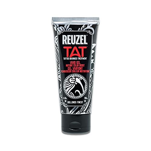 REUZEL Vivid Gel Moisturizer - Revives Tattoo Colors, Deep Hydration, Vegan Formula - 3.38oz