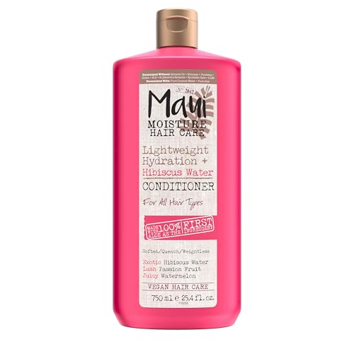 Maui Moisture Hibiscus Water Conditioner - Nourishes & Hydrates Wavy/Curl Hair, Vegan - 25.4oz