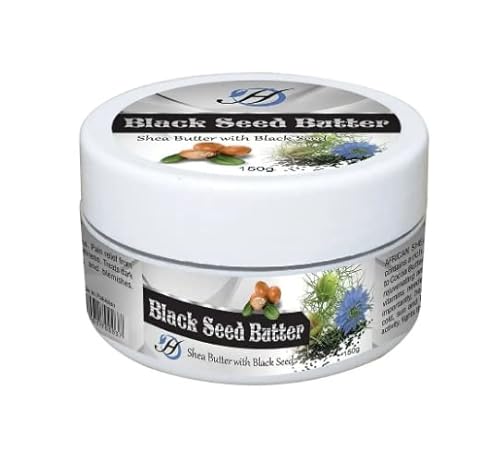 HERBOGANIC Whipped Black Seed Shea Butter - Nourishing, Hydrating, Non-Greasy - 8oz