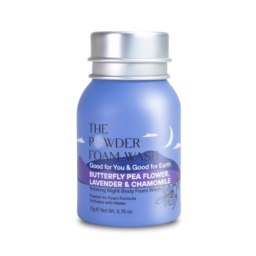 The Powder Shampoo & Body Wash - Plant-Based, Lavender Chamomile, 20x Washes, 0.7oz Mini