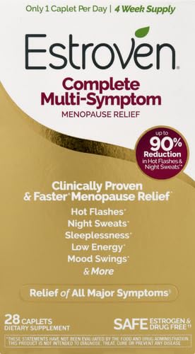 Estroven Menopause Supplement - Clinically Proven Relief for Hot Flashes & Night Sweats - 28 Ct.