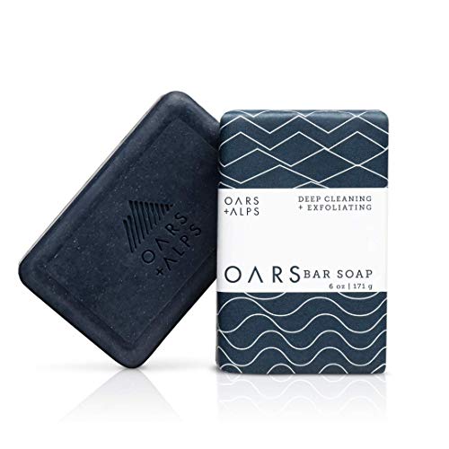 Oars + Alps Exfoliating Bar Soap - Deep Cleansing, Dermatologist Tested, Travel Size, 6oz