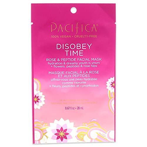 Pacifica Face Mask - Hydrating Peptides & Rose Hip Oil, Nourishing for All Skin Types - 1 Pc