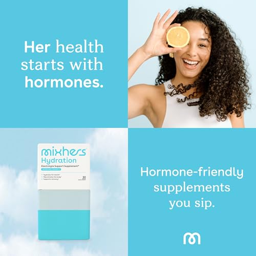 Mixhers Hydration Powder Packets - Electrolyte Support, Sugar-Free, Plant-Based - 30 Packets