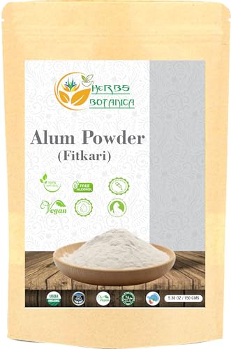 Herbs Botanica Potassium Alum Powder - Natural Skin Soother & Canker Sore Remedy - 5.30 oz