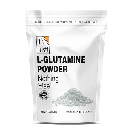 It's Just! L-Glutamine Powder - Supports Muscle Recovery & Digestive Health, Unflavored - 500g